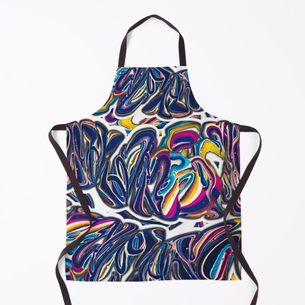 Item preview, Pop Pour Party Pattern - Paint Pour Art - Unique and Vibrant Modern Home Decor for enhancing the living room, bedroom, dorm room, office or interior. Digitally manipulated acrylic painting. designed and sold by cherdoodles.