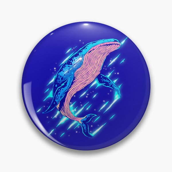 Item preview, Colorful abstracted whale illustrated art poster designed and sold by oldeck.