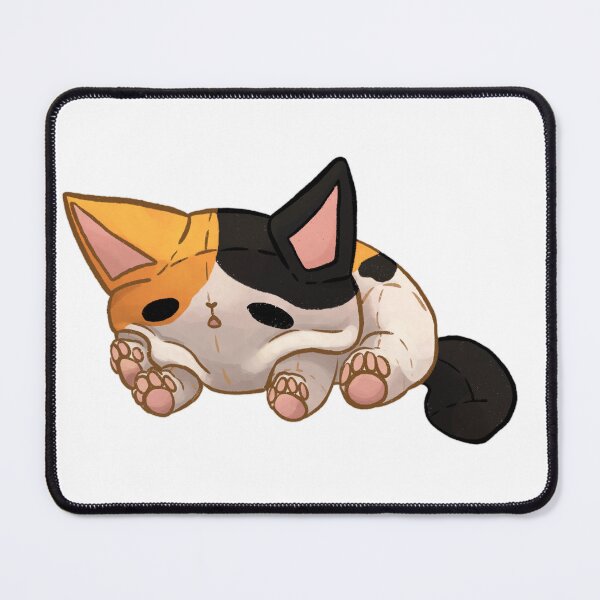 Item preview, Squished down calico cat plushie designed and sold by Kristoffersson.