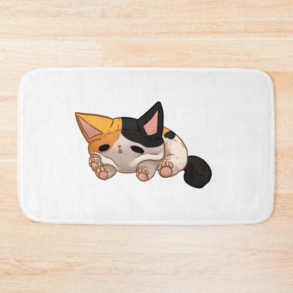 Item preview, Squished down calico cat plushie designed and sold by Kristoffersson.
