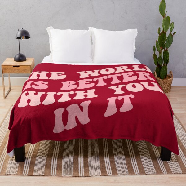 Item preview, Preppy Room Decor - The world is better with you in it designed and sold by Shop Your Aesthetic.