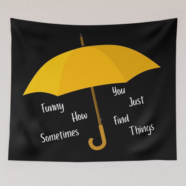 Item preview, paraguas amarillo divertido cómo a veces solo encuentras cosas HIMYM designed and sold by LADesigns55.