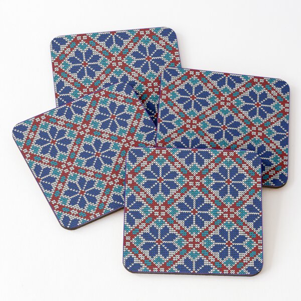 Item preview, Multicolored Nordic Knitted Snowflakes Pattern designed and sold by branaghbel.