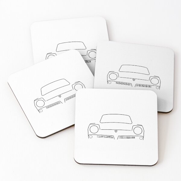Item preview, Reliant Regal 1970s classic car black outline graphic  designed and sold by soitwouldseem.