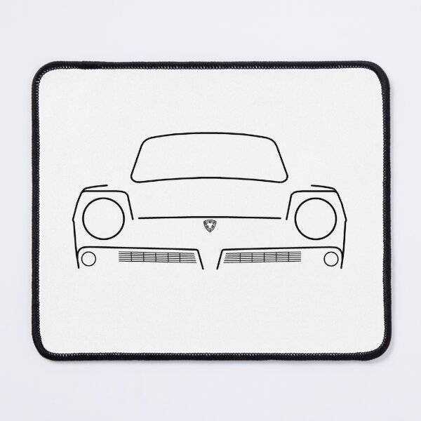 Item preview, Reliant Regal 1970s classic car black outline graphic designed and sold by soitwouldseem.