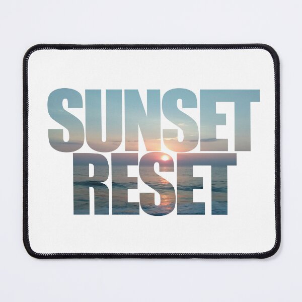 Item preview, Sunset Reset On the Water | Light Blue | Short But Sweet Inspirational Quote designed and sold by cherdoodles.
