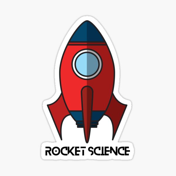 rocket science Sticker