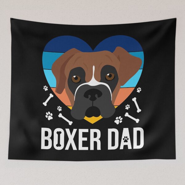 Item preview, Boxer Dad: lindo perro boxer designed and sold by Happy Puppy Print On Demand.