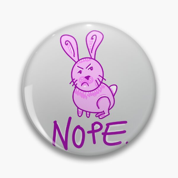 Item preview, Nope Rabbit - Pink rabbit is not in the mood designed and sold by frochti.