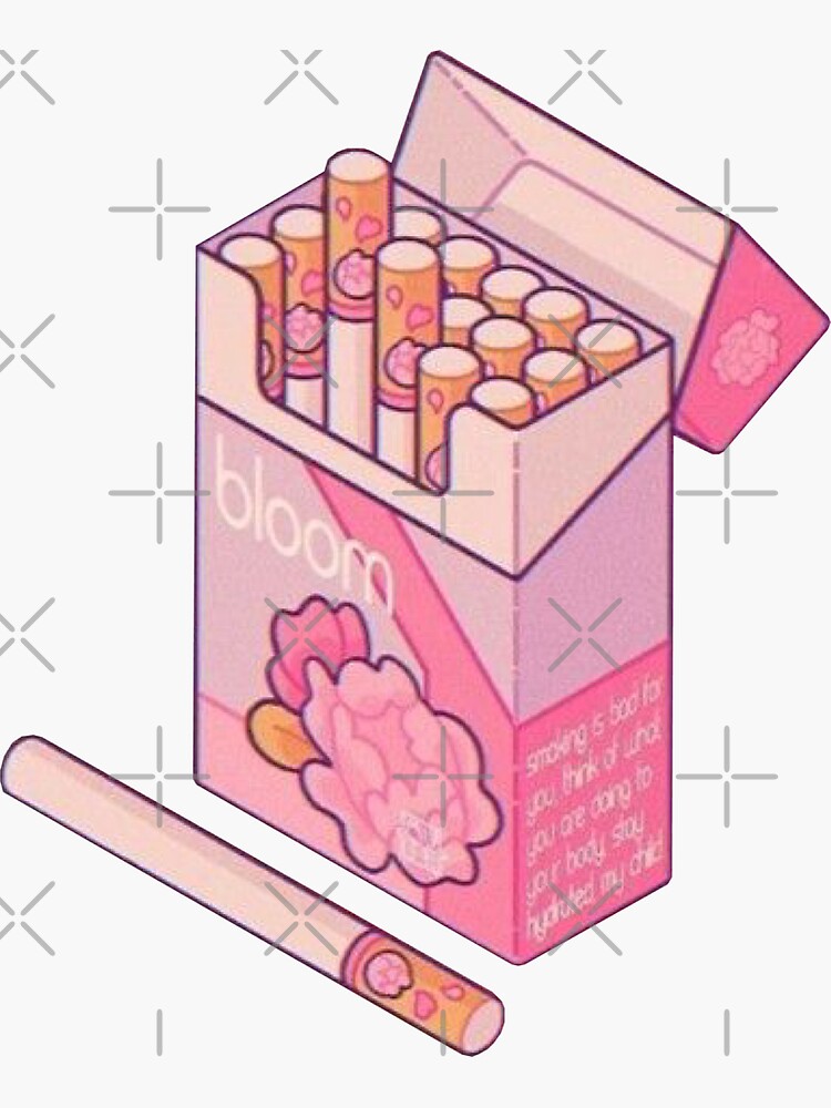 7x Aesthetic Pink Stickers