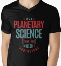 Planetarische Wissenschaft Sache T-Shirt mit V-Ausschnitt