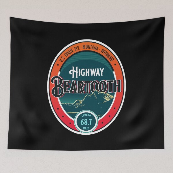 Item preview, US The Beartooth Highway - Beartooth Mountains Wyoming and Montana designed and sold by ROADTROOPER.