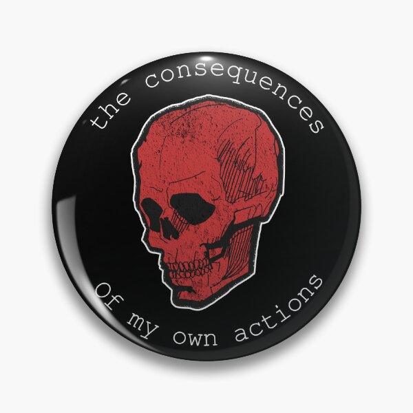 Item preview, Consequences of my own actions skull - Dark version designed and sold by Dracos-Graphics.