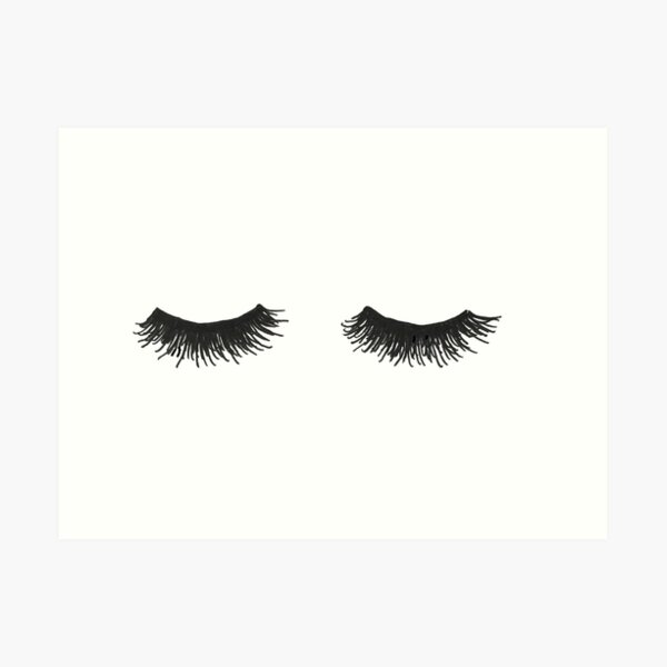 Eyelashes Art Print