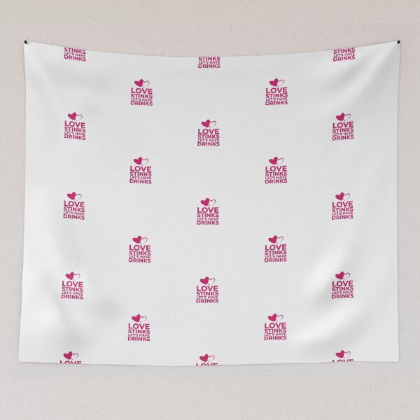 Item preview, Love Stinks Let's have Drinks - Funny Anti Valentines Day Singles designed and sold by SdForce.