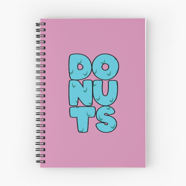 Item preview, Donuts in blue typography designed and sold by Donutlovers.