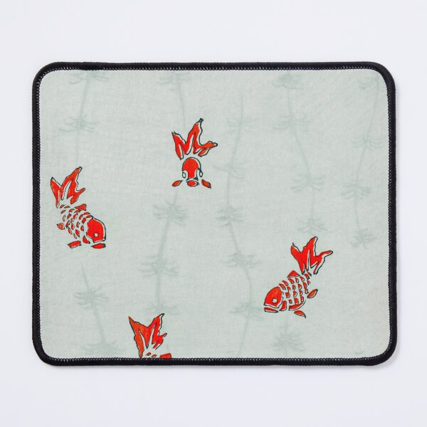 Item preview, Seamless gold fish illustration from Bijutsu Sekai (1893-1896) by Watanabe Seitei (Classic Japanese Vintage Illustration Pattern) designed and sold by POSTERAMALA.