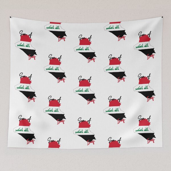 Item preview, Son of Iraq Map Flag designed and sold by NovawayDirect.