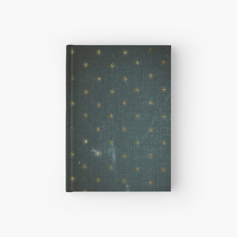 Vintage Emerald Stars Grimoire (Green, Gold) Hardcover Journal