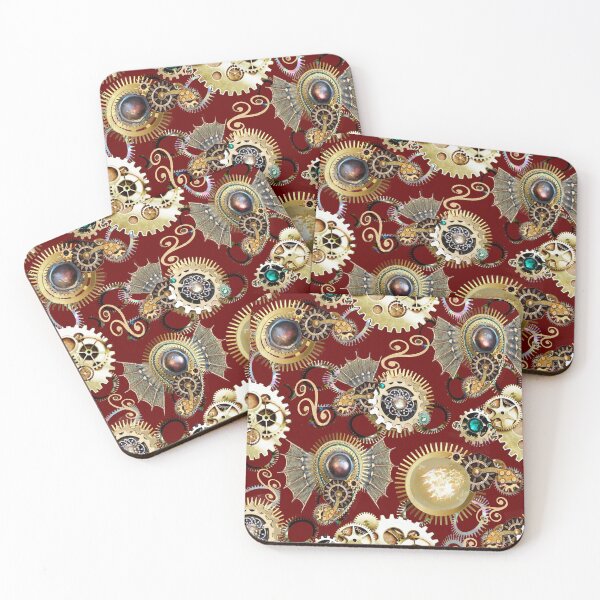 Item preview, gears, paisley, gold ruby, abstraction, wealth designed and sold by Maria Mihailova.