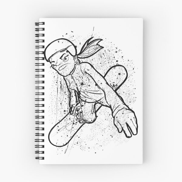 Item preview, Snowboard girl freestyle jump designed and sold by motylanoga.