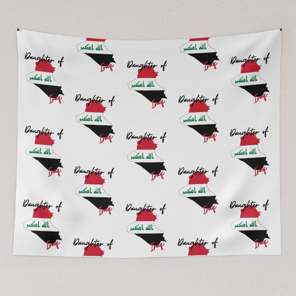 Item preview, Daughter of Iraq Map Flag designed and sold by NovawayDirect.