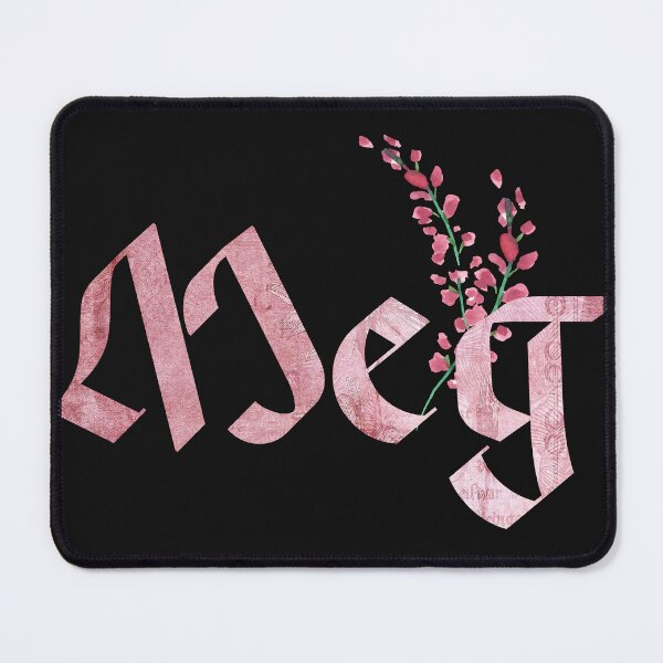 Item preview, Meg girls name pink design with flower detail designed and sold by Areashor.