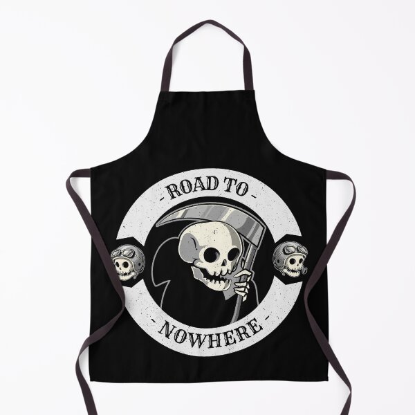 Item preview, Road To Nowhere Grim Reaper Motorcycle Badge Graphic designed and sold by GO SHIRT-TEE.