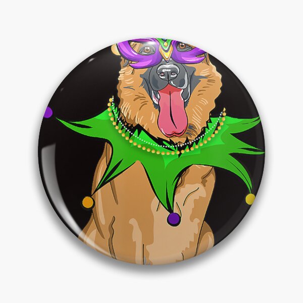 Item preview, German Shepherd Dog Mardi Gras Mask Hat Bead Funny Costume designed and sold by JanetDonohoe.