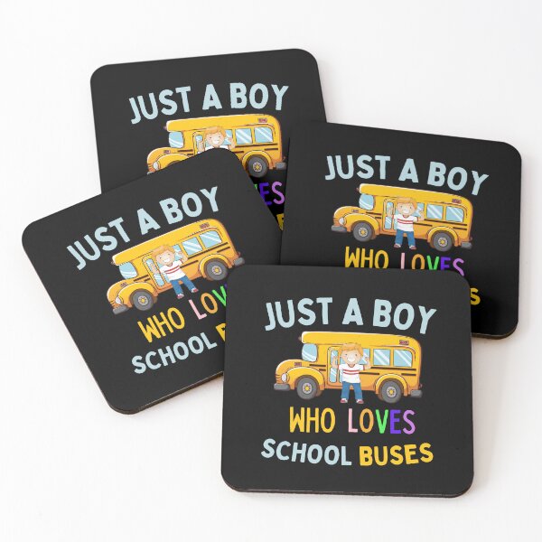 Item preview, Just A Boy Who Loves School Buses (Gift For Boys) designed and sold by i-longmanshop.