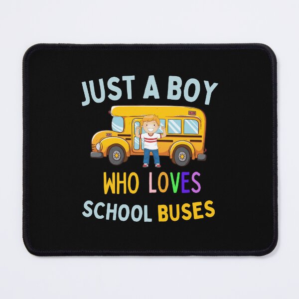 Item preview, Just A Boy Who Loves School Buses (Gift For Boys) designed and sold by i-longmanshop.