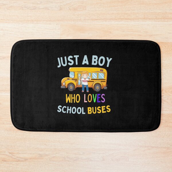 Item preview, Just A Boy Who Loves School Buses (Gift For Boys) designed and sold by i-longmanshop.