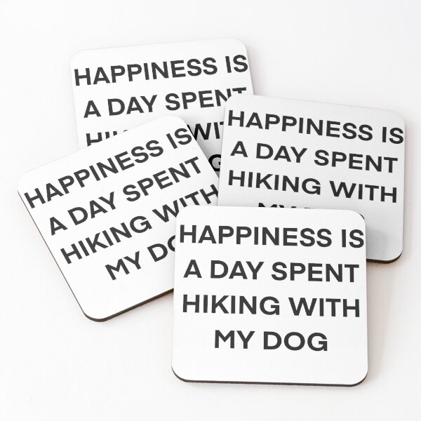 Item preview, Happiness is a day spent hiking with my dog designed and sold by Desinger12.