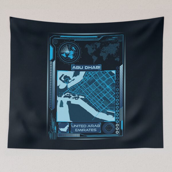 Item preview, Abu Dhabi Map UAE designed and sold by hatimelhag.