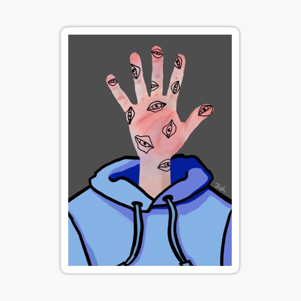 Hand as a head  Sticker