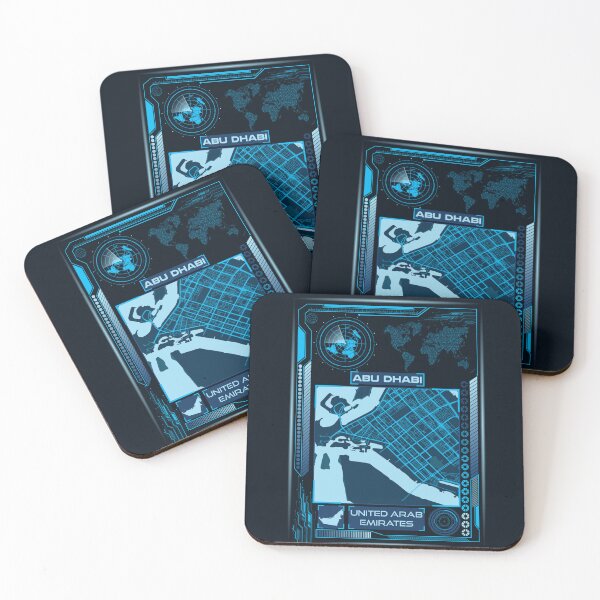 Item preview, Abu Dhabi Map UAE designed and sold by hatimelhag.