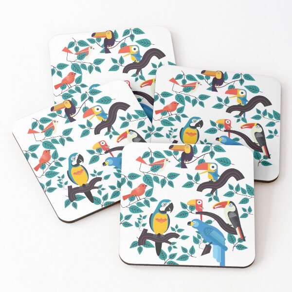 Item preview, Birds with tree leaf's! Pattern design  designed and sold by 7-Studio.