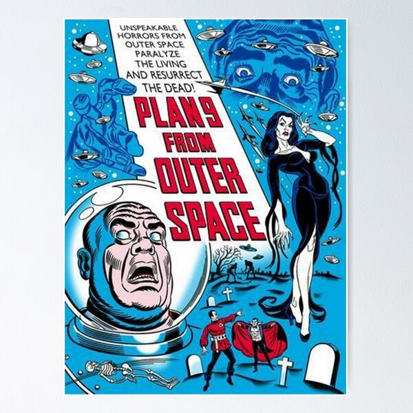 Item preview, Plan 9 from Outer Space by Ed Wood Movie Poster designed and sold by PeacefulRiver.