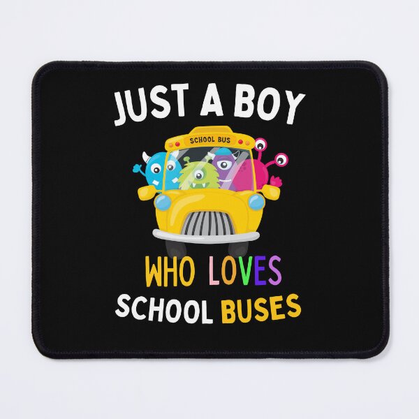 Item preview, Just A Boy Who Loves School Buses (Gift For Boys) designed and sold by i-longmanshop.