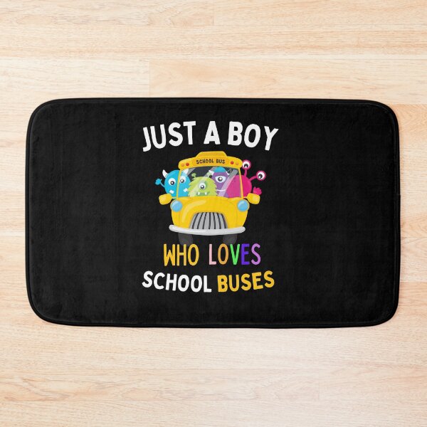 Item preview, Just A Boy Who Loves School Buses (Gift For Boys) designed and sold by i-longmanshop.