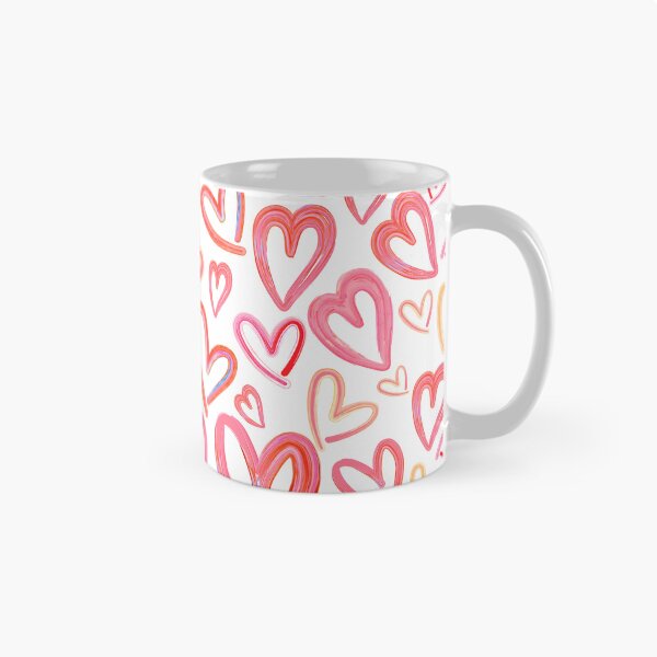 Item preview, Preppy Room Decor -	Lots of Love Hearts Collage on White designed and sold by Shop Your Aesthetic.