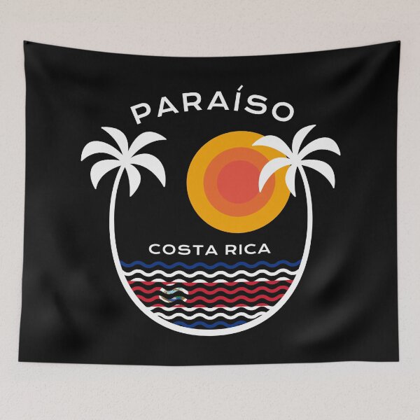 Aperçu de l'œuvre Costa Rica Paraiso Bandera de Costa Rica créée et vendue par Dubbra.