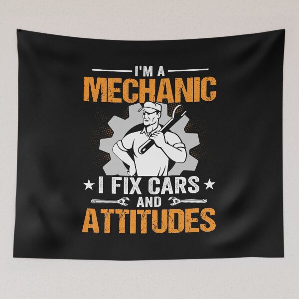 Item preview, I'm a Mechanic I Fix Cars And Attitudes T-Shirt Cars T-Shirt designed and sold by iconra.