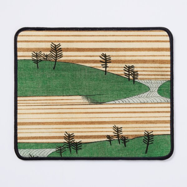 Item preview, Landscape illustration from Bijutsu Sekai (1893-1896) by Watanabe Seitei (Classic Japanese Vintage Illustration Pattern) designed and sold by POSTERAMALA.