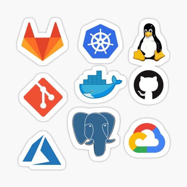 DevOps / Could Software Development Logo Combo Pack Sticker
