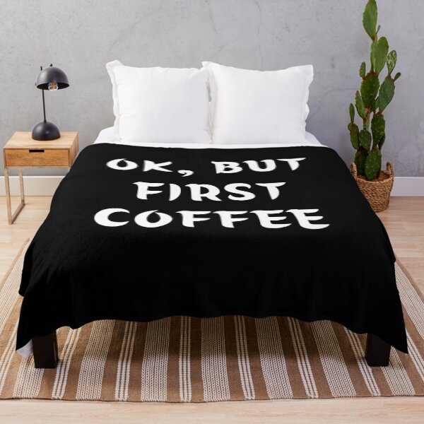 Item preview, Ok But First Coffee : funny coffee saying, coffee lovers gift designed and sold by Miaberzo.