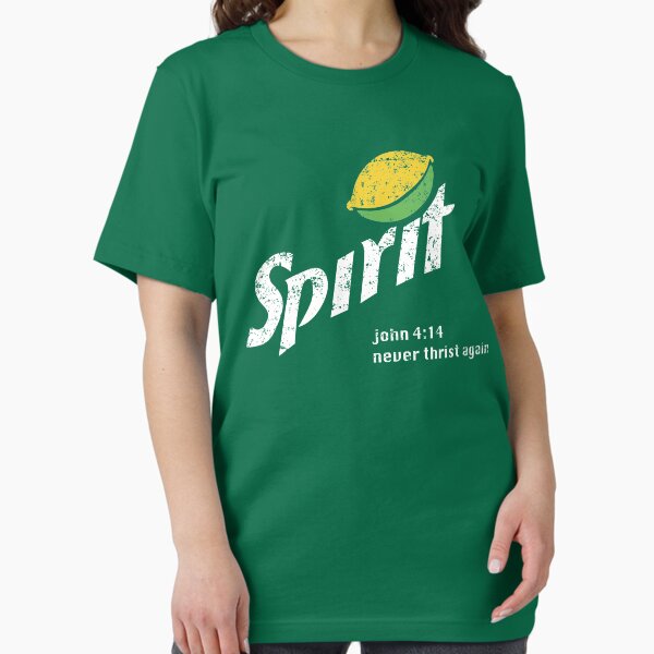 Item preview, Christian Holy Spirit Born Again Funny Illustrated Pun Never Thirst Again Bible Graphic Tee Shirt designed and sold by DesIndie.