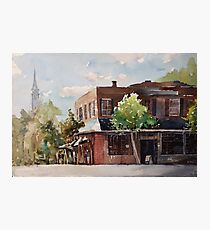 Plein air painting of Cary, North Carolina (USA) Photographic Print