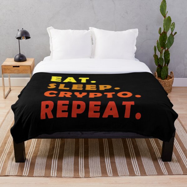 Item preview, Crypto Trader quote, Eat Sleep Crypto Repeat, funny trading tee, Currency Trade gift designed and sold by abdev.