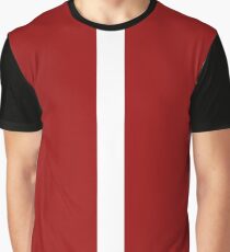 White Zip Graphic T-Shirt
